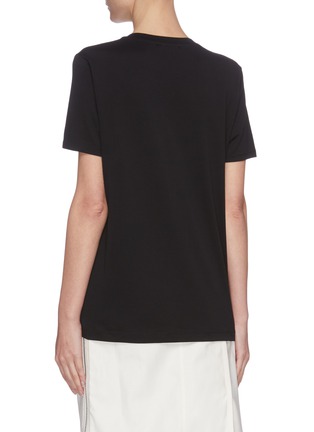 Back View - Click To Enlarge - ACNE STUDIOS - Face patch crewneck cotton T-shirt