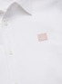  - ACNE STUDIOS - Face patch organic cotton button up shirt