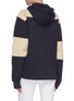 Back View - Click To Enlarge - ACNE STUDIOS - Colourblock face patch cotton hoodie