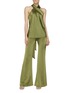 Figure View - Click To Enlarge - GALVAN LONDON - High waisted satin pants