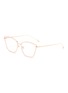 Main View - Click To Enlarge - FOR ART'S SAKE - Sangria' cat eye metal frame optical glasses