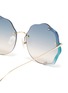 Detail View - Click To Enlarge - FOR ART'S SAKE - Bazaar' hexagonal round frame sunglasses