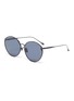 Main View - Click To Enlarge - FOR ART'S SAKE - Bubble' oversized round metal frame sunglasses