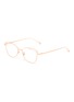Main View - Click To Enlarge - FOR ART'S SAKE - 'Twist' angular metal frame optical glasses