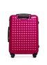 Back View - Click To Enlarge - DOT-DROPS - X-tra Light 25" suitcase - Metallic Pink