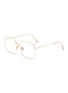 Main View - Click To Enlarge - SUPER - 'Numero 78' oro square metal frame optical glasses