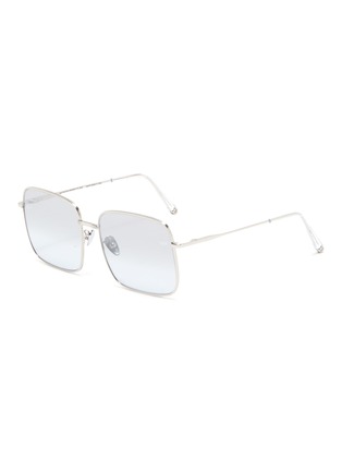 Main View - Click To Enlarge - SUPER - 'Medea' metal ombre square frame sunglasses