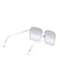 Figure View - Click To Enlarge - SUPER - 'Medea' metal ombre square frame sunglasses