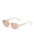 Main View - Click To Enlarge - SUPER - 'Imun' frameless acetate temple sunglasses