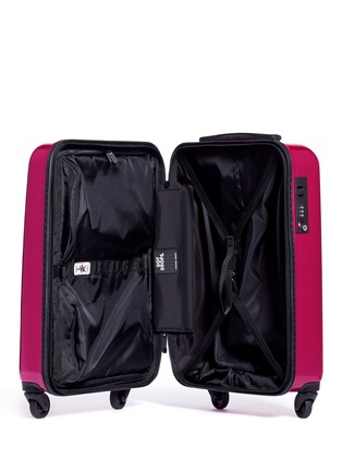 Detail View - Click To Enlarge - DOT-DROPS - X-tra Light 21" carry-on suitcase - Metallic pink