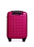 Back View - Click To Enlarge - DOT-DROPS - X-tra Light 21" carry-on suitcase - Metallic pink
