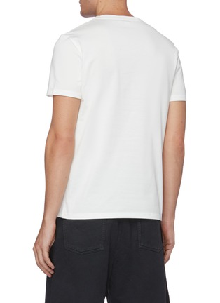 Back View - Click To Enlarge - ALEXANDER MCQUEEN - Skull badge cotton T-shirt
