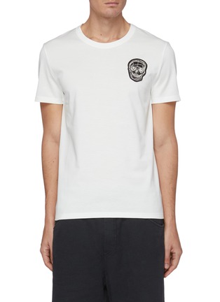 Main View - Click To Enlarge - ALEXANDER MCQUEEN - Skull badge cotton T-shirt