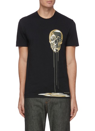 Main View - Click To Enlarge - ALEXANDER MCQUEEN - Bleeding skull print T-shirt