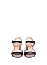 Figure View - Click To Enlarge - CLERGERIE - Sanpe suede and metallic leather sandals