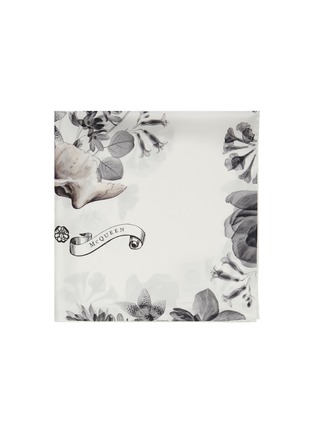 Detail View - Click To Enlarge - ALEXANDER MCQUEEN - 'Bandana bloom' mixed print scarf