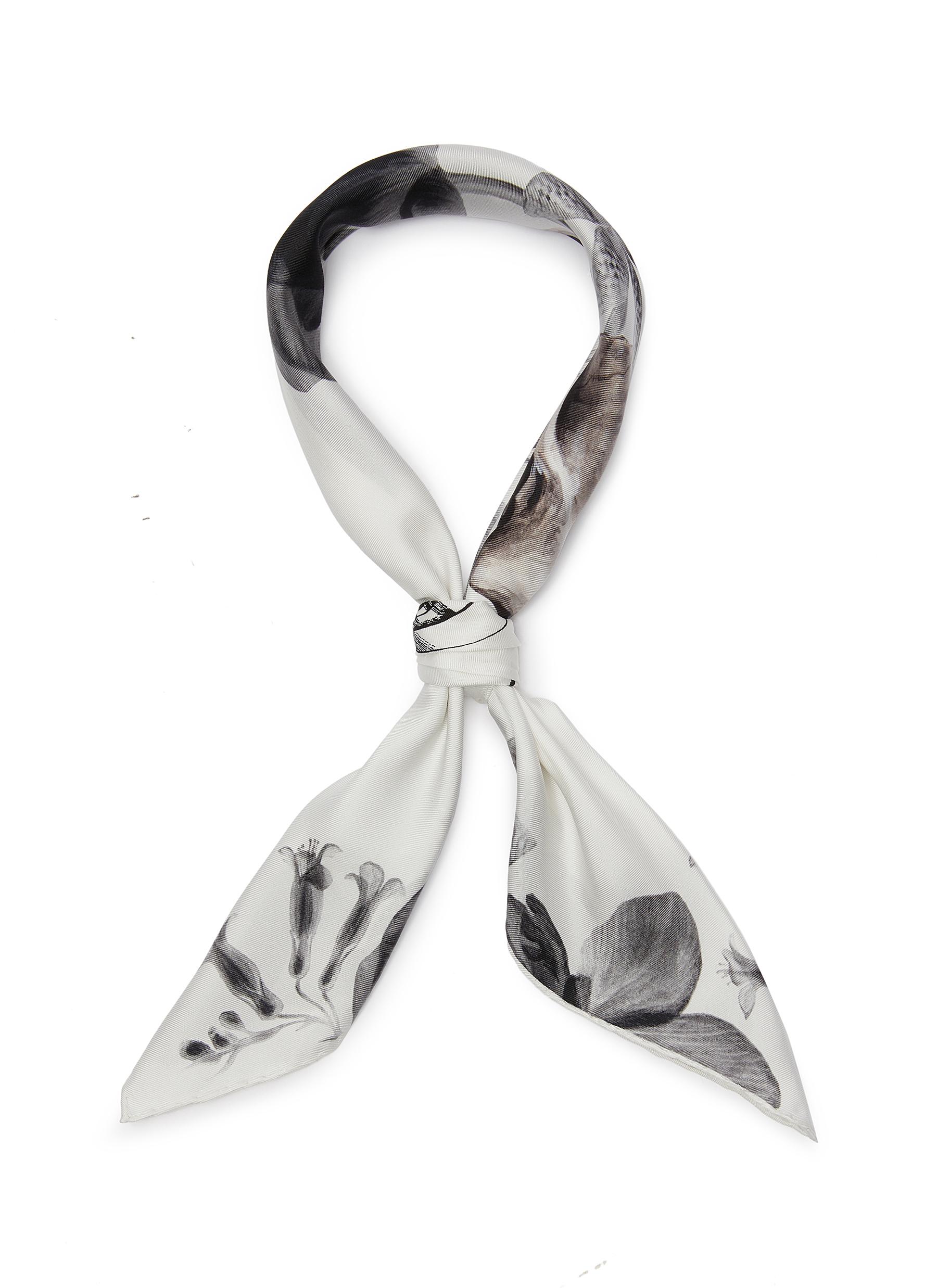 Bandana bloom' mixed print scarf 