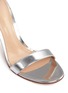 Detail View - Click To Enlarge - GIANVITO ROSSI - Metallic ankle strap leather sandals