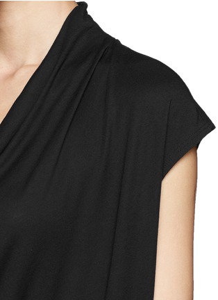 Detail View - Click To Enlarge - HELMUT LANG - Drape neck jersey top