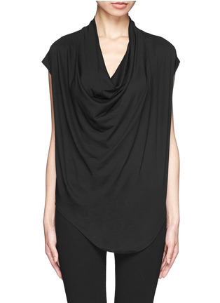 Main View - Click To Enlarge - HELMUT LANG - Drape neck jersey top