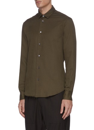 Front View - Click To Enlarge - BARENA - Coppi Trasto' classic cotton shirt