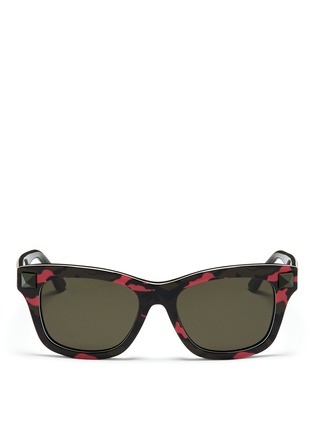 Main View - Click To Enlarge - VALENTINO GARAVANI - Wayfarer camouflage acetate sunglasses
