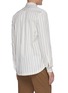 Back View - Click To Enlarge - BARENA - Pavan Meriga' half button stripe cotton shirt