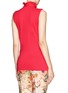Back View - Click To Enlarge - TORY BURCH - Lidia ruffle sleeveless polo top