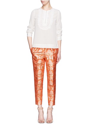 Figure View - Click To Enlarge - J.CREW - Brocade print cropped pants