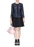Figure View - Click To Enlarge - MSGM - Lace peplum jacket