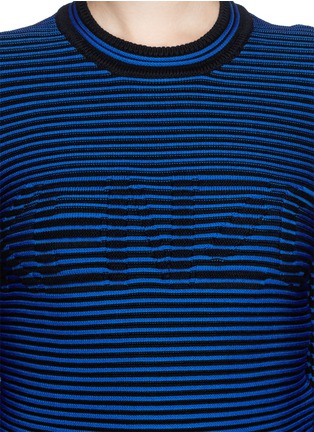 Detail View - Click To Enlarge - KENZO - Stripe logo sweater