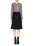 Figure View - Click To Enlarge - PROENZA SCHOULER - Wool blend A-line midi skirt
