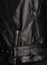 Detail View - Click To Enlarge - JASON WU - Shawl collar leather biker jacket