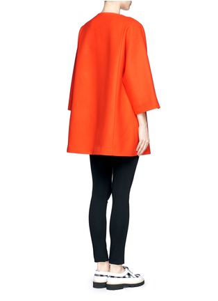 Back View - Click To Enlarge - MSGM - Red wool coat