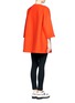 Back View - Click To Enlarge - MSGM - Red wool coat