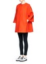 Front View - Click To Enlarge - MSGM - Red wool coat