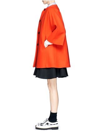 Figure View - Click To Enlarge - MSGM - Red wool coat