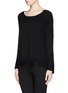 Front View - Click To Enlarge - THE ROW - 'Camille' notched cashmere sweater