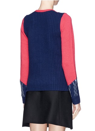 Back View - Click To Enlarge - KENZO - Sequin appliqué wool sweater