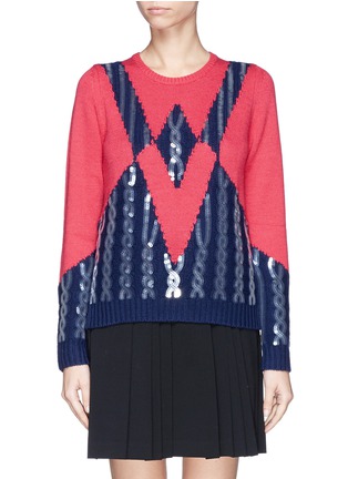 Main View - Click To Enlarge - KENZO - Sequin appliqué wool sweater