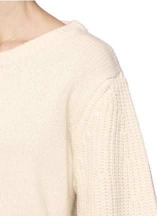 Detail View - Click To Enlarge - THE ROW - 'Astya' wool-cashmere knit sweater