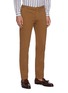 Front View - Click To Enlarge - INCOTEX - Slim fit elastic waist stretch chino pants