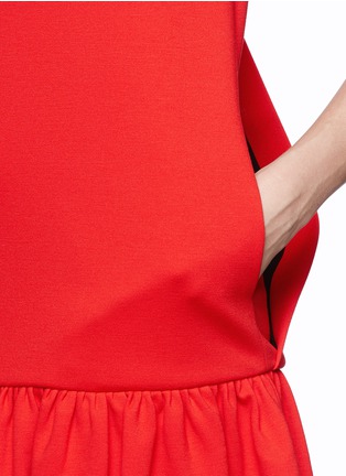 Detail View - Click To Enlarge - MSGM - Layer V back drop waist dress