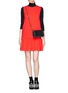 Figure View - Click To Enlarge - MSGM - Layer V back drop waist dress