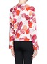 Back View - Click To Enlarge - MSGM - Cosmetic rose print cropped sweatshirt