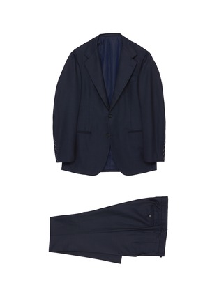 Main View - Click To Enlarge - RING JACKET - Notch lapel wool twill suit