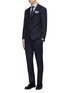 Figure View - Click To Enlarge - RING JACKET - Notch lapel wool twill suit
