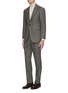 Front View - Click To Enlarge - RING JACKET - Notch lapel check wool suit