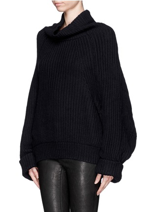 Front View - Click To Enlarge - TOGA ARCHIVES - Rib knit oversize sweater