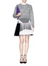 Figure View - Click To Enlarge - PRABAL GURUNG - Skater knit skirt
